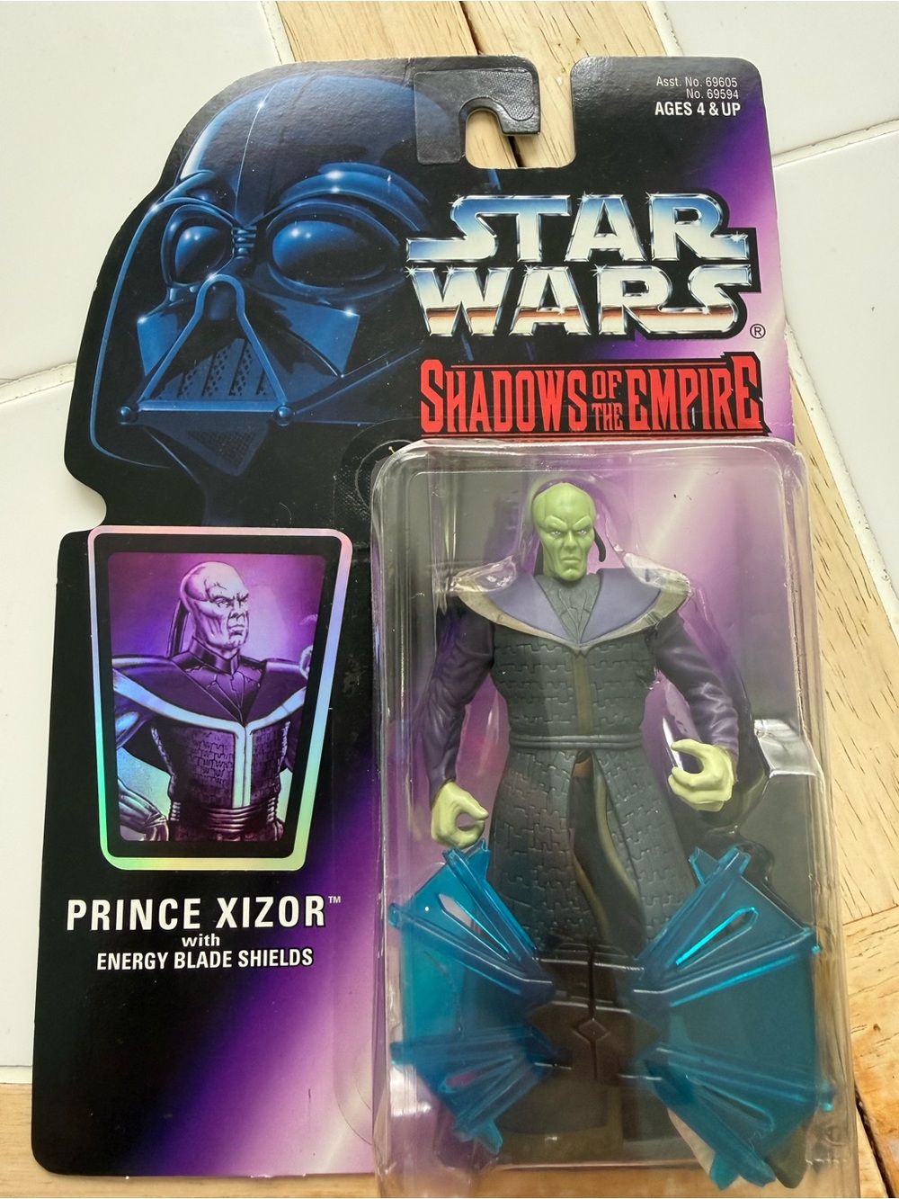 Vintage Star Wars Shadows Of The Empire, Prince Xizor With Energy Blade Shields